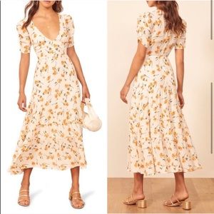 Reformation Cosa Limonada Midi Dress 4